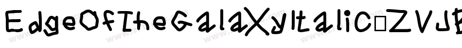 EdgeOfTheGalaxyItalic-ZVJB3字体转换