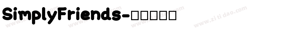 SimplyFriends字体转换
