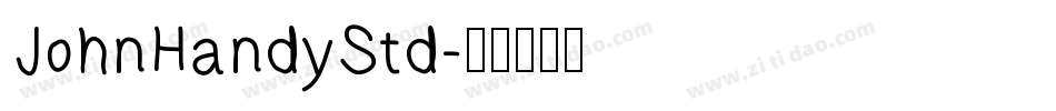 JohnHandyStd字体转换