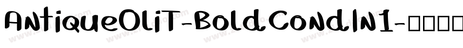 AntiqueOliT-BoldCondIn1字体转换