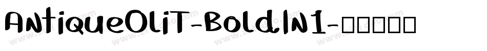 AntiqueOliT-BoldIn1字体转换