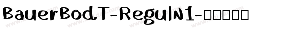 BauerBodT-ReguIn1字体转换