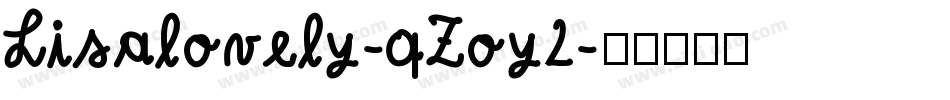 Lisalovely-qZoy2字体转换