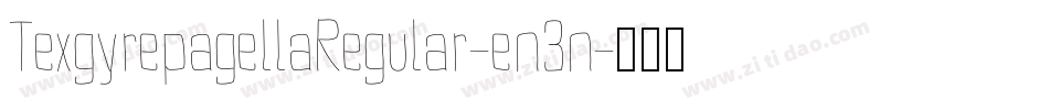 TexgyrepagellaRegular-en3n字体转换