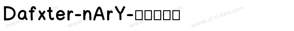 Dafxter-nArY字体转换