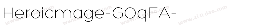 Heroicmage-GOqEA字体转换
