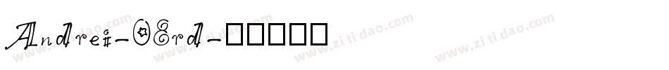 Andrei-08rd字体转换