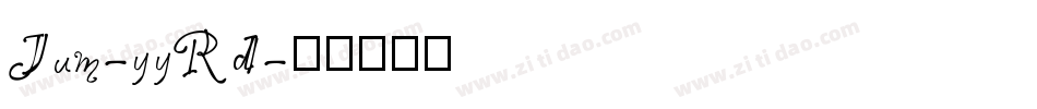 Jum-yyRd字体转换