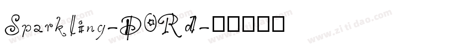 Sparkling-D0Rd字体转换