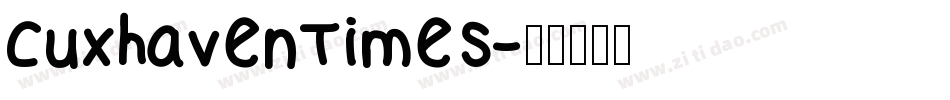 CuxhavenTimes字体转换