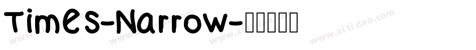 Times-Narrow字体转换