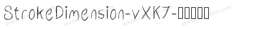StrokeDimension-vXK7字体转换