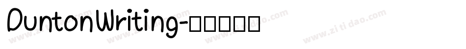 DuntonWriting字体转换
