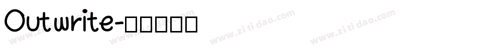 Outwrite字体转换