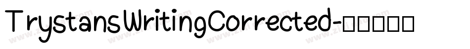 TrystansWritingCorrected字体转换