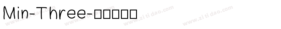 Min-Three字体转换