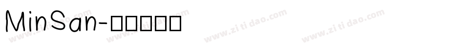 MinSan字体转换