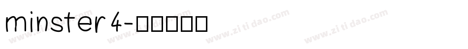 minster4字体转换