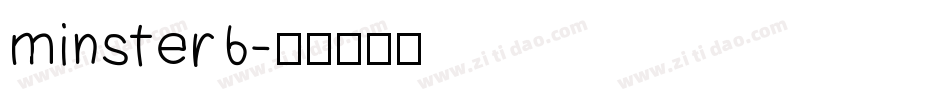 minster6字体转换