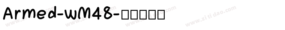 Armed-wM48字体转换