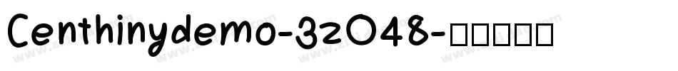 Centhinydemo-3zO48字体转换