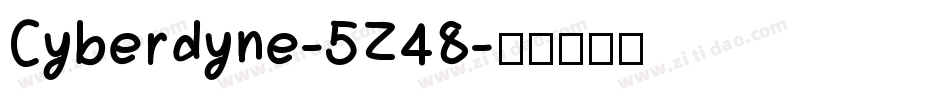 Cyberdyne-5Z48字体转换