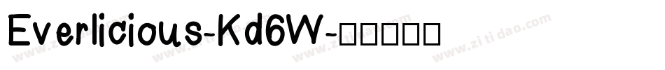 Everlicious-Kd6W字体转换