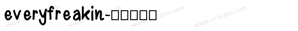 everyfreakin字体转换