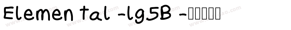 Elemental-lg5B字体转换