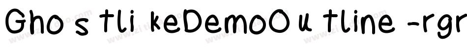 GhostlikeDemoOutline-rgr5B字体转换
