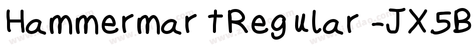 HammermartRegular-JX5B字体转换