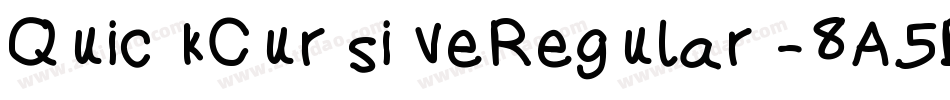 QuickCursiveRegular-8A5B字体转换