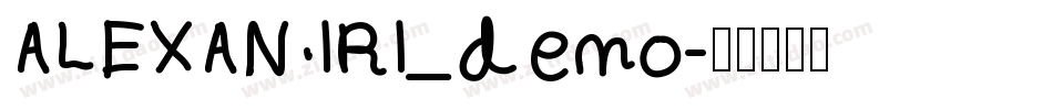 ALEXANIRI_demo字体转换