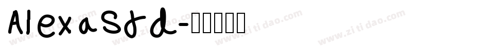 AlexaStd字体转换
