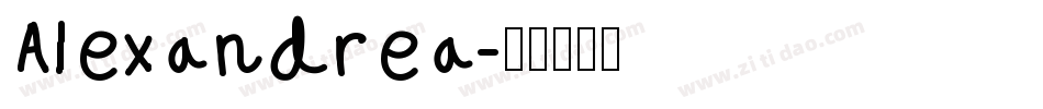 Alexandrea字体转换