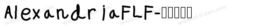 AlexandriaFLF字体转换
