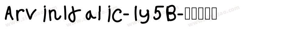 ArvinItalic-1y5B字体转换