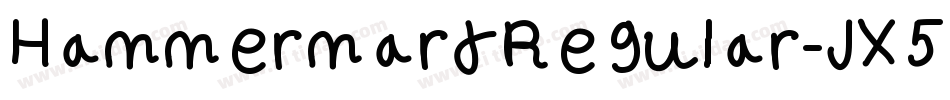 HammermartRegular-JX5B字体转换