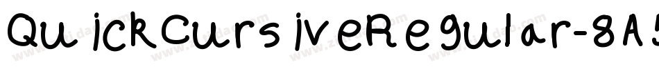 QuickCursiveRegular-8A5B字体转换