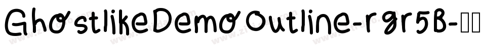 GhostlikeDemoOutline-rgr5B字体转换