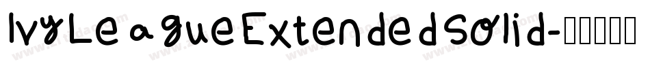IvyLeagueExtendedSolid字体转换