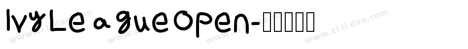 IvyLeagueOpen字体转换