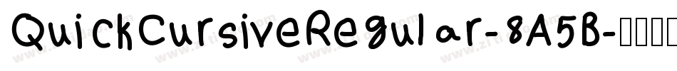 QuickCursiveRegular-8A5B字体转换