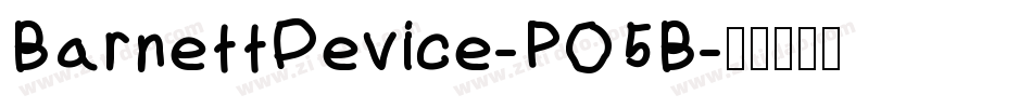 BarnettDevice-PO5B字体转换