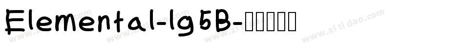 Elemental-lg5B字体转换