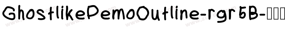 GhostlikeDemoOutline-rgr5B字体转换