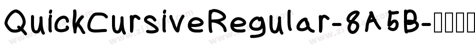 QuickCursiveRegular-8A5B字体转换