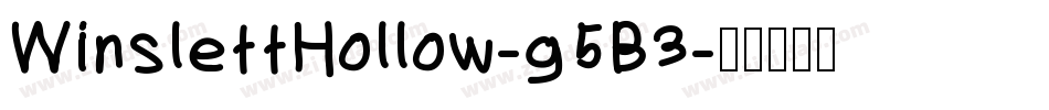 WinslettHollow-g5B3字体转换
