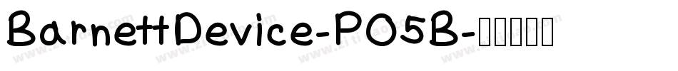 BarnettDevice-PO5B字体转换