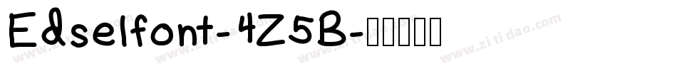 Edselfont-4Z5B字体转换